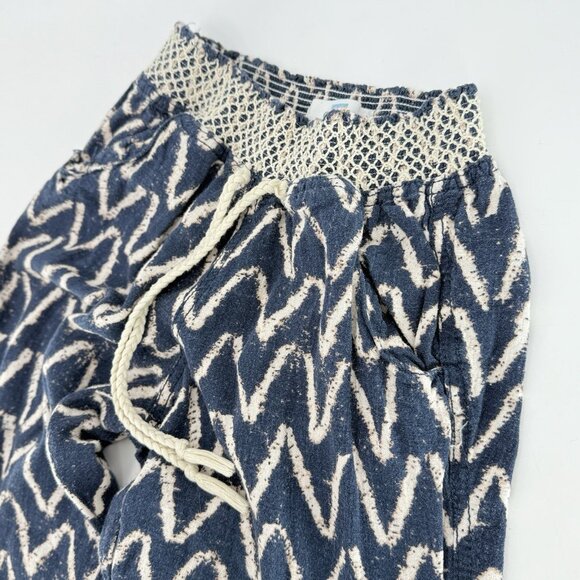 Cali 1850‎ Linen Blend Pockets Pull On Pants S Beach Bohemian Festival Preppy - Picture 5 of 11